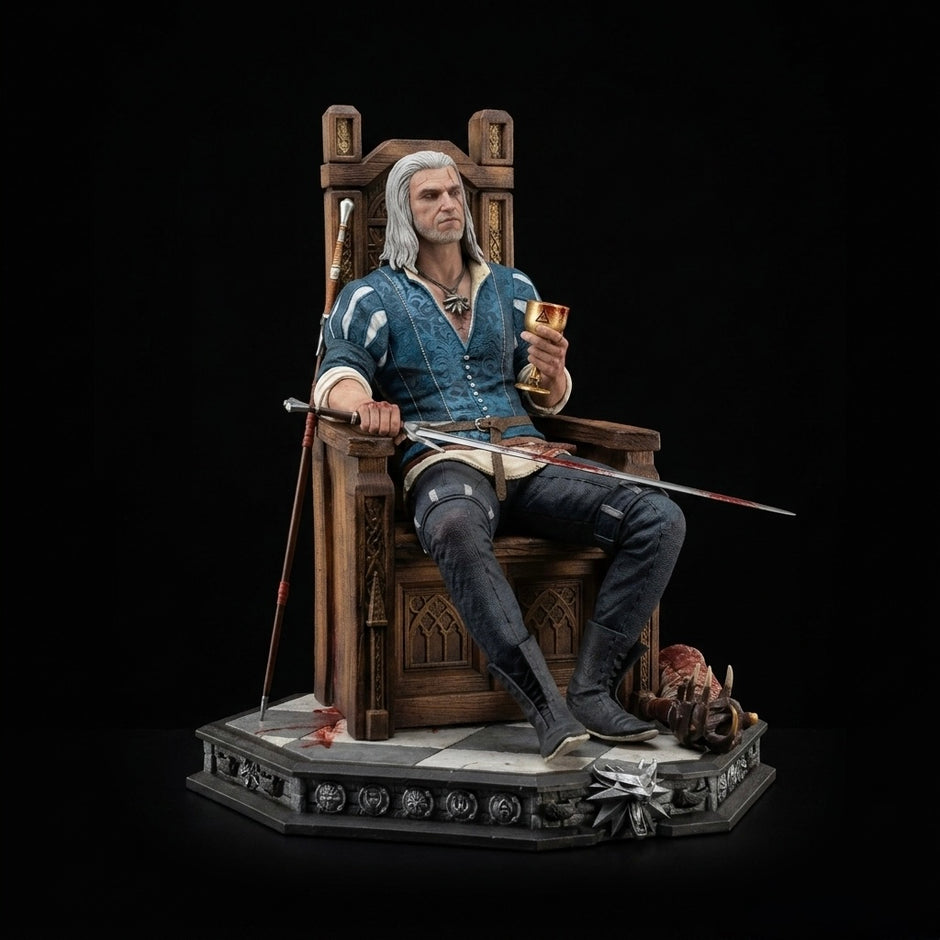 Witcher 3 Wild Hunt Geralt 1:6 Scale Resin Statue